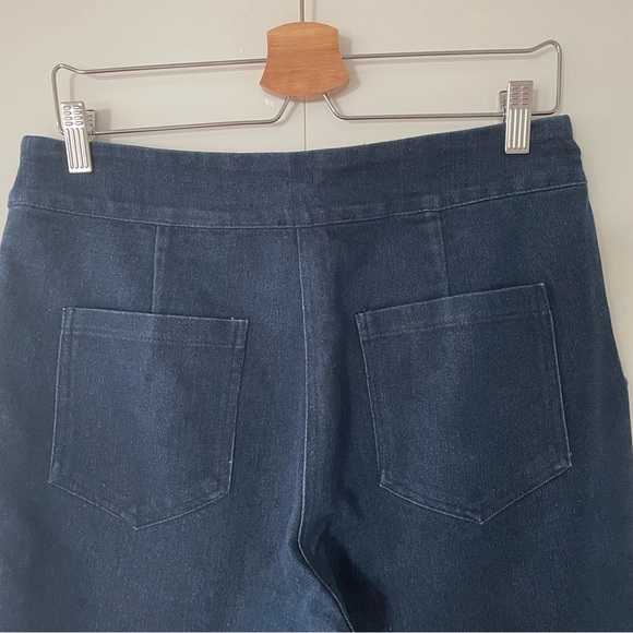 Collectif High-Waisted Side Zip Pinup Jeans, Size L (UK 14) - Picture 4 of 7